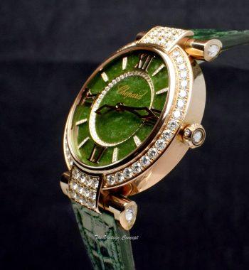 Chopard 18K Rose Gold Imperiale Jade Stone Dial Chinese New Year 2015 Limited Edition 4242 (SOLD) - The Vintage Concept