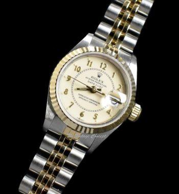 Rolex Lady Datejust Two-Tone Gold Ivory Dial 69173 with Jubilee Bracelet