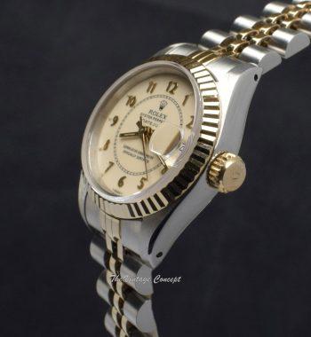 Rolex Lady Datejust Two-Tone Gold Ivory Dial 69173 with Jubilee Bracelet - The Vintage Concept