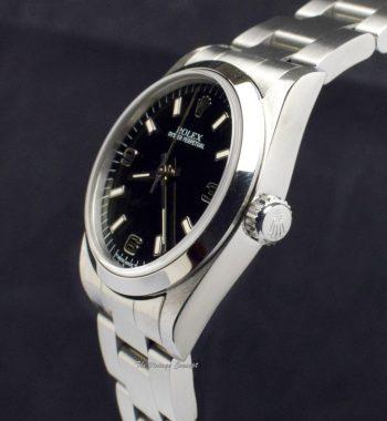 Rolex Steel Oyster Perpetual Black 3,6,9 Dial 67480 - The Vintage Concept