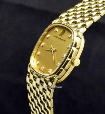 Audemars Piguet Lady Cobra 18K YG Gold Champagne Dial with Diamond Indexes Manual Wind D3304 (SOLD) - The Vintage Concept