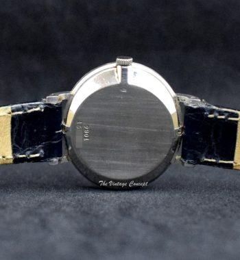 Piaget 18K WG Oval Mini Lapis Dial 9801 Manual Ladies Watch - The Vintage Concept