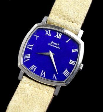 Piaget 18K White Gold Black Tie-Emperador Lapis Dial 12406 Automatic