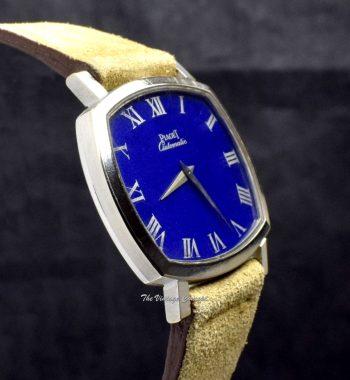 Piaget 18K White Gold Black Tie-Emperador Lapis Dial 12406 Automatic - The Vintage Concept