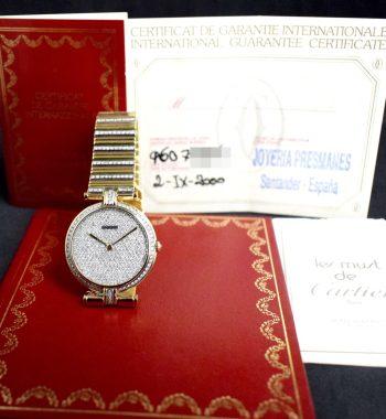 Rare Cartier 18K Tri-Color Gold Panthere Vendome Miss Universe Pave Diamond w/ Original Paper - The Vintage Concept