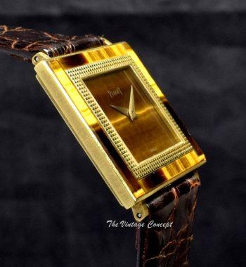 Piaget Altiplano 18K Yellow Gold Tiger Eye Dial and Bezel Manual Wind 9200 (SOLD) - The Vintage Concept