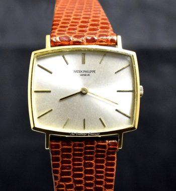 Patek Philippe Gondolo 18K Yellow Gold Silver Dial 3527 (Box Set) - The Vintage Concept