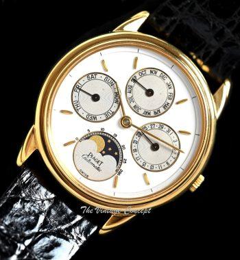 Piaget 18K Yellow Gold Gouverneur Triple Date Calendar Moon Phases Automatic Ref: 15958