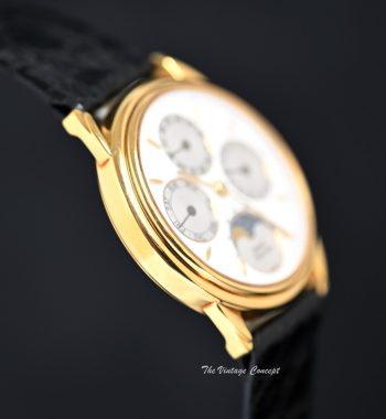 Piaget 18K Yellow Gold Gouverneur Triple Date Calendar Moon Phases Automatic Ref: 15958 - The Vintage Concept