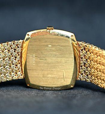 Piaget 18K Yellow Gold Onyx Stone Dial Diamond Indexes Manual Wind 9731D2 - The Vintage Concept