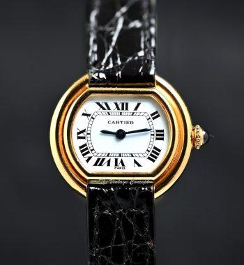 Cartier 18K Yellow Gold Ellipse Paris Dial Manual Wind 67081 w/ Original Guarantee (SOLD) - The Vintage Concept