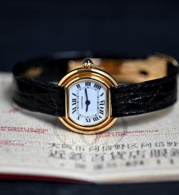 Cartier 18K Yellow Gold Ellipse Paris Dial Manual Wind 67081 w/ Original Guarantee (SOLD) - The Vintage Concept