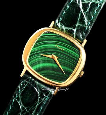 Piaget 18K Yellow Gold Cushion Malachite Stone Dial Manual Wind 9453