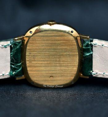 Piaget 18K Yellow Gold Cushion Malachite Stone Dial Manual Wind 9453 - The Vintage Concept