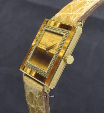 Piaget Altiplano 18K Yellow Gold Tiger Eye Dial 9200 w/750 Butterfly Buckle - The Vintage Concept