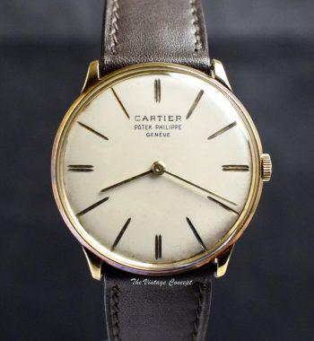 Patek Philippe 18K Yellow Gold Cartier Calatrava Ref 2573 - The Vintage Concept