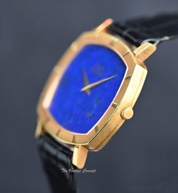 Piaget 18K Yellow Gold Lapis Lazuli Stone Dial Automatic 12423 - The Vintage Concept