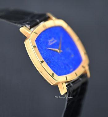 Piaget 18K Yellow Gold Lapis Lazuli Stone Dial Automatic 12423 - The Vintage Concept