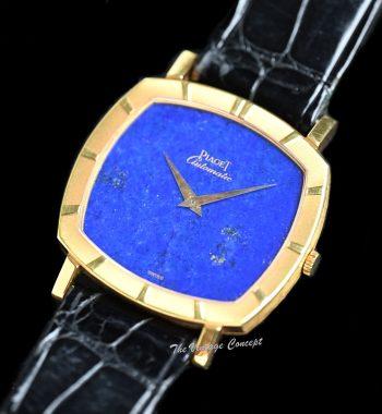 Piaget 18K Yellow Gold Lapis Lazuli Stone Dial Automatic 12423