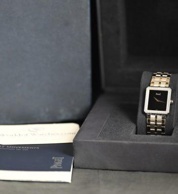 Piaget 18K White Gold Onyx Dial Quartz 50154 M601D (Box Set) - The Vintage Concept