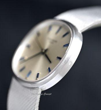 Patek Philippe 18K White Gold Ellipse w/Blue Sapphire Indexes 3586 (SOLD) - The Vintage Concept