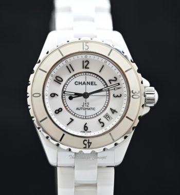 Chanel 38mm White J12 Highly Resistant Ceramic Automatic Watch - The Vintage Concept