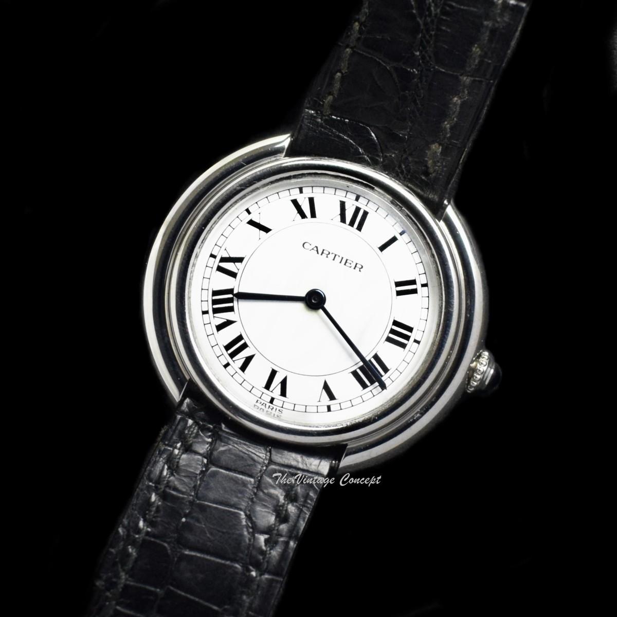 Cartier 18K White Gold Jumbo Vendome Paris Dial Automatic 17003