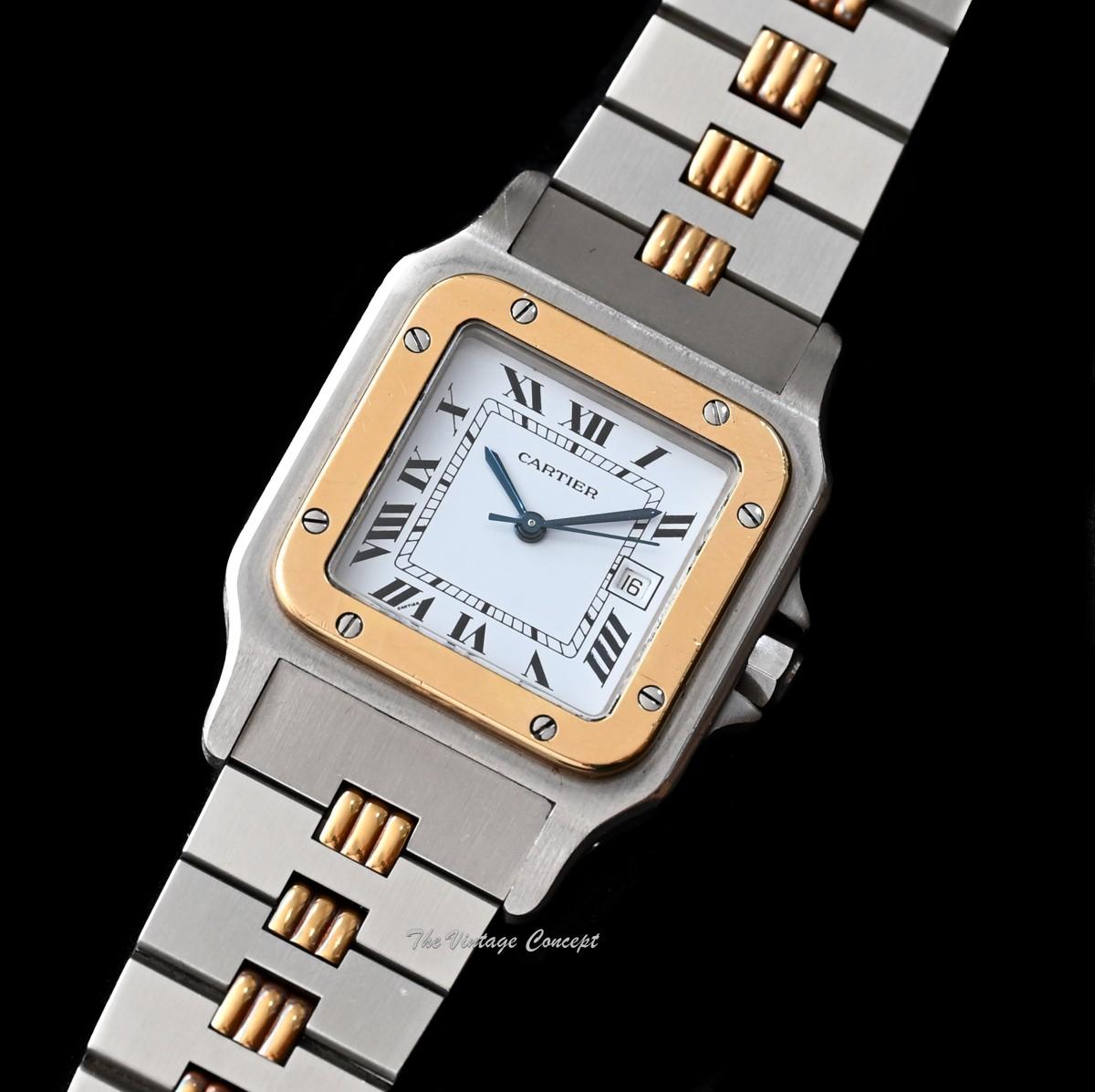 Cartier Large Two-Tone 18K Yellow Gold & Stainless Steel Santos Automatic 2961