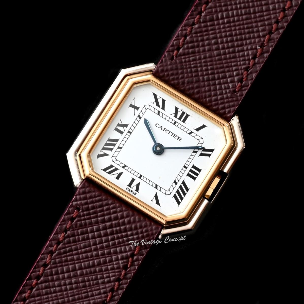 Cartier Ceinture 18K White Gold & Yellow Gold Two-Tone Paris Dial Manual Wind 78208