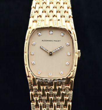 Audemars Piguet Lady 18K YG with Diamond Indexes and Hands Manual Wind w/Integrated Bracelet - The Vintage Concept