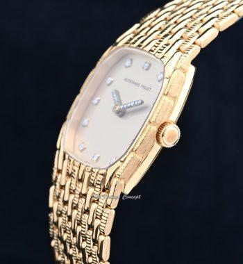 Audemars Piguet Lady 18K YG with Diamond Indexes and Hands Manual Wind w/Integrated Bracelet - The Vintage Concept