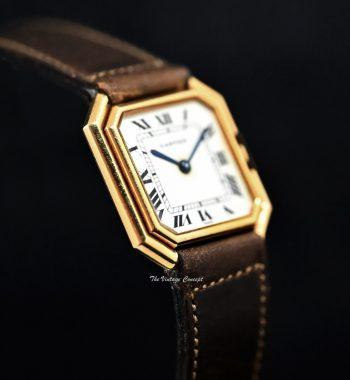 Cartier 18K YG Ceinture Manual Wind 78099 w/ Clasp Buckle - The Vintage Concept