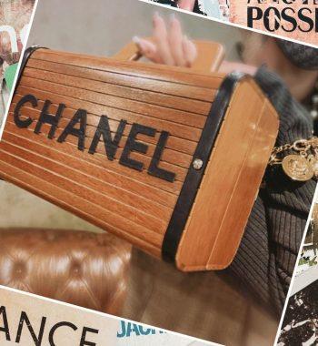 Vintage Chanel Brown Wooden Trunk Cruise Handbag Limited to 100 VIP Clients from 1994 (SOLD) - The Vintage Concept